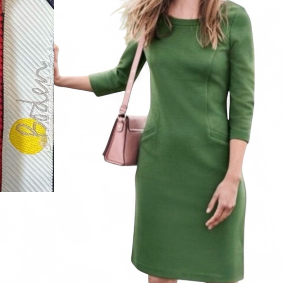 Boden Dresses & Skirts - Boden Jasmine Ottoman Dress Kelly Green Size 8
